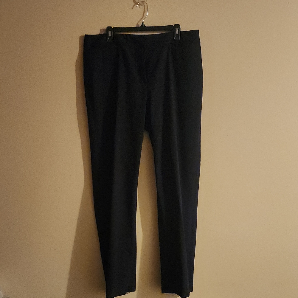 Liz Claiborne Classic Black Structured Dress Pants Trousers Size 16T Tall
